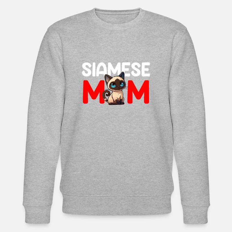 siamese cat - Stanley/Stella Unisex Bio-Sweatshirt CHANGER  - Grau meliert