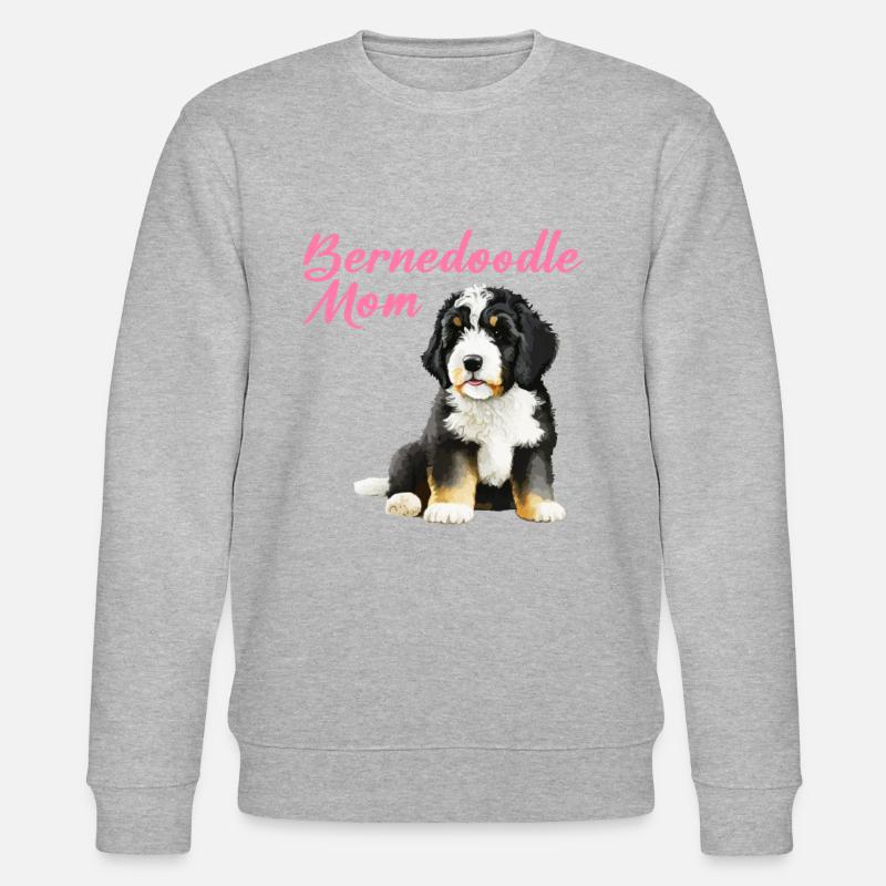 Bernedoodle Mom - Stanley/Stella CHANGER Unisex Organic Sweatshirt - heather grey