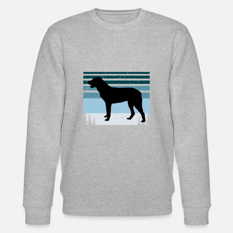 Cao De Castro Laboreiro Dog Silhouette Retro Sun - Sweat bio CHANGER Stanley/Stella Unisexe - gris chiné