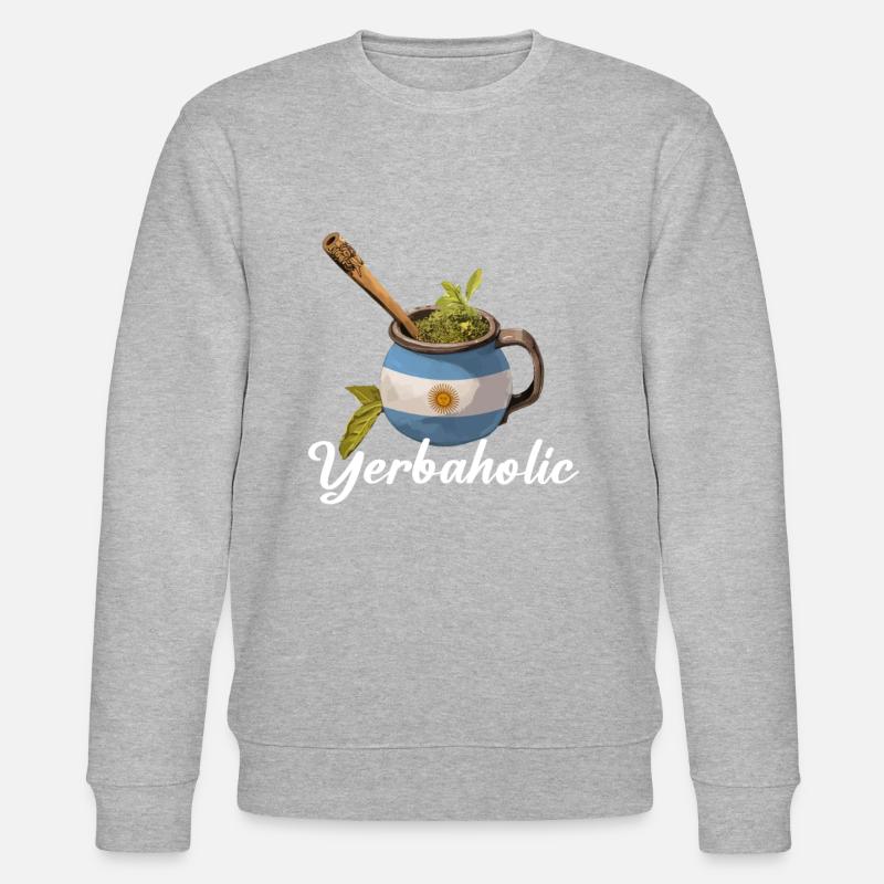 Yerba Mate argentine - Sweat bio CHANGER Stanley/Stella Unisexe - gris chiné