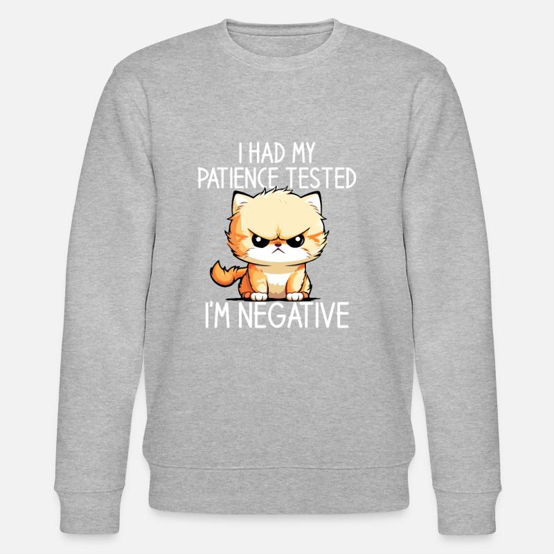 i had my patience tested - Stanley/Stella Unisex Bio-Sweatshirt CHANGER - Grau meliert