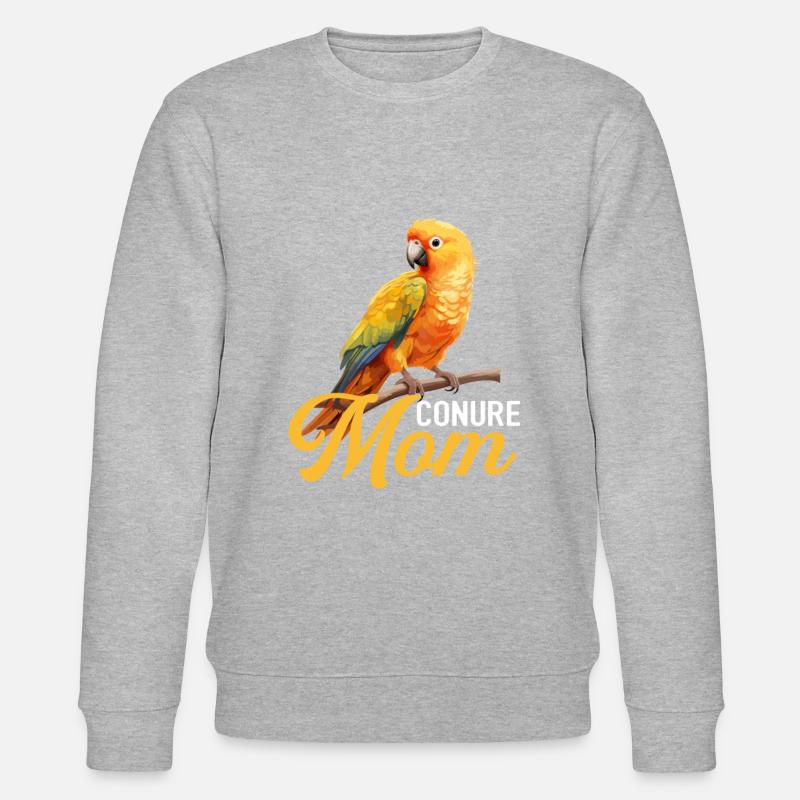 Sun Conure, parrot Conure - Stanley/Stella Unisex Bio-Sweatshirt CHANGER - Grau meliert