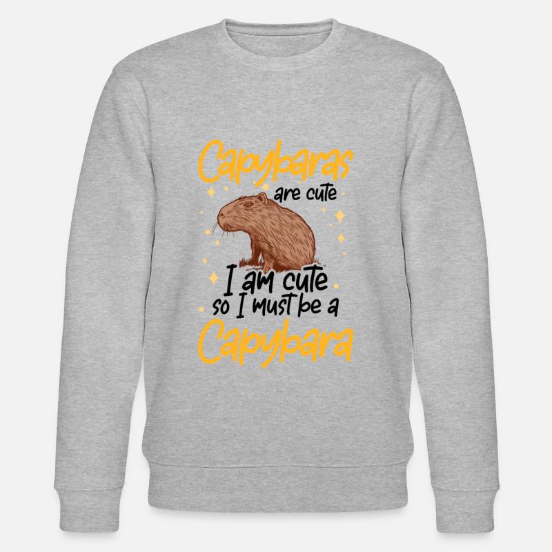 I'm a capybara capybara - Stanley/Stella CHANGER Unisex Organic Sweatshirt - heather grey