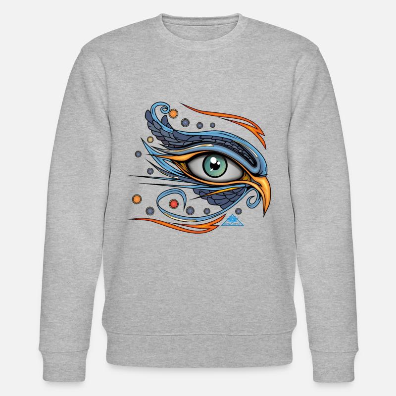 Symbole de l’œil d’Horus - Sweat bio CHANGER Stanley/Stella Unisexe - gris chiné