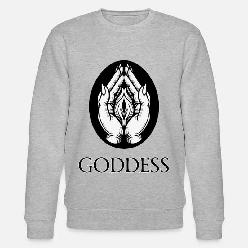 GÖTTIN (Untertitel) #044 - Stanley/Stella Unisex Bio-Sweatshirt CHANGER  - Grau meliert