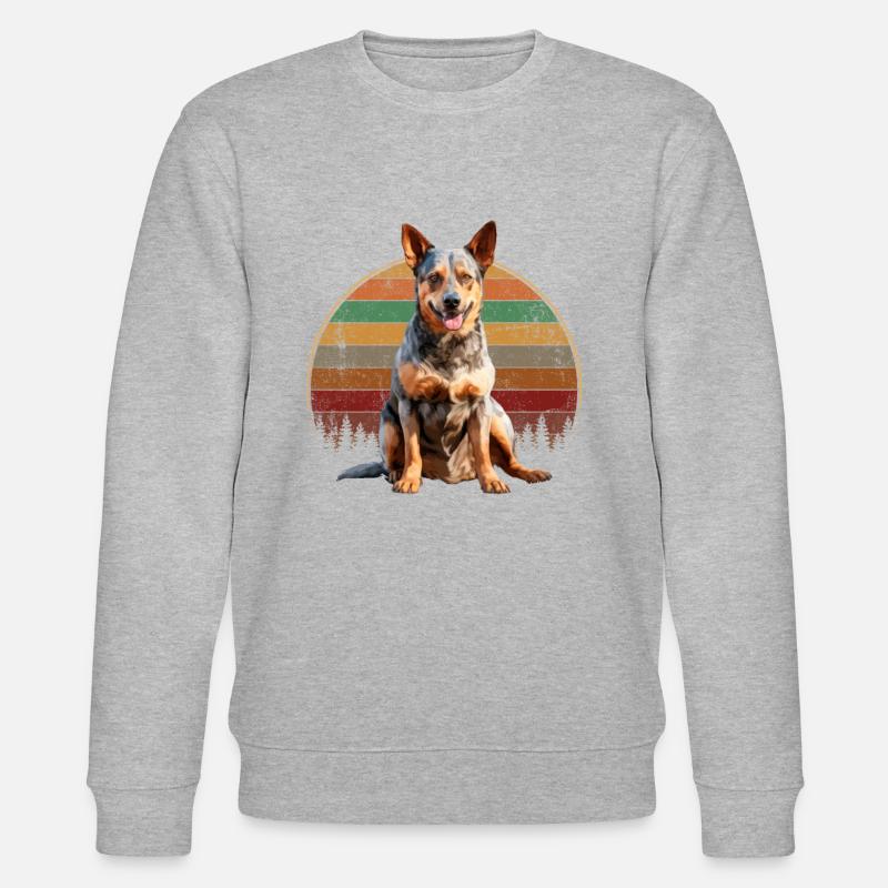 Australian Cattle Dog - Stanley/Stella Unisex Bio-Sweatshirt CHANGER  - Grau meliert