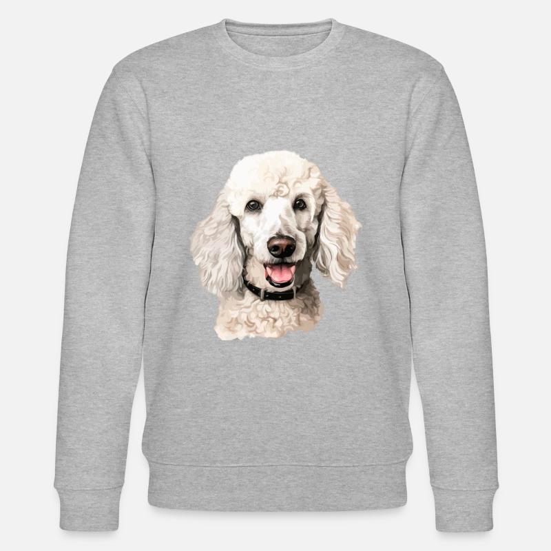 poodle dog - Stanley/Stella Unisex Bio-Sweatshirt CHANGER  - Grau meliert