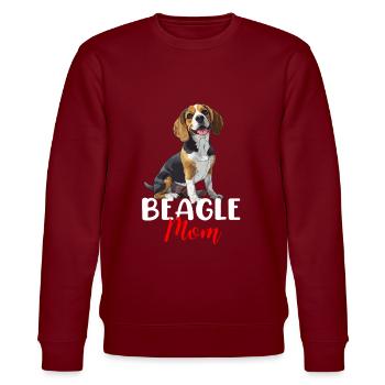 beagle maman beagle - Sweat bio CHANGER Stanley/Stella Unisexe - bordeaux - Devant - Nik (191cm) & Marisol (170cm)