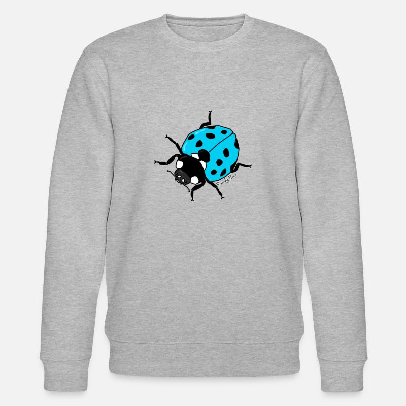 Marienkäfer - Stanley/Stella Unisex Bio-Sweatshirt CHANGER  - Grau meliert