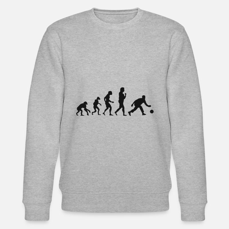Kegel Evolution Bowling Entwicklung - Stanley/Stella Unisex Bio-Sweatshirt CHANGER  - Grau meliert