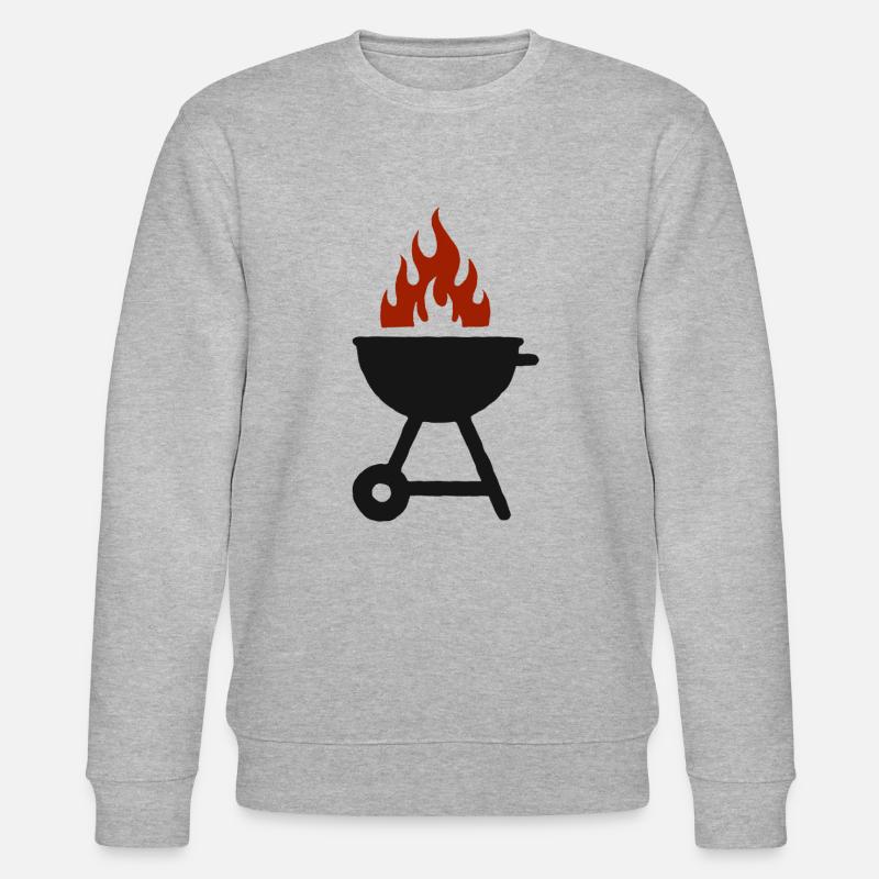Grill Grillen - Stanley/Stella Unisex Bio-Sweatshirt CHANGER  - Grau meliert