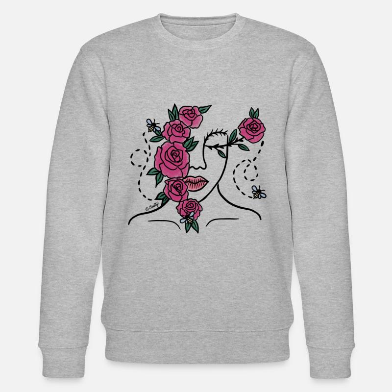 Rose & Bee Lady - Stanley/Stella Unisex Bio-Sweatshirt CHANGER  - Grau meliert