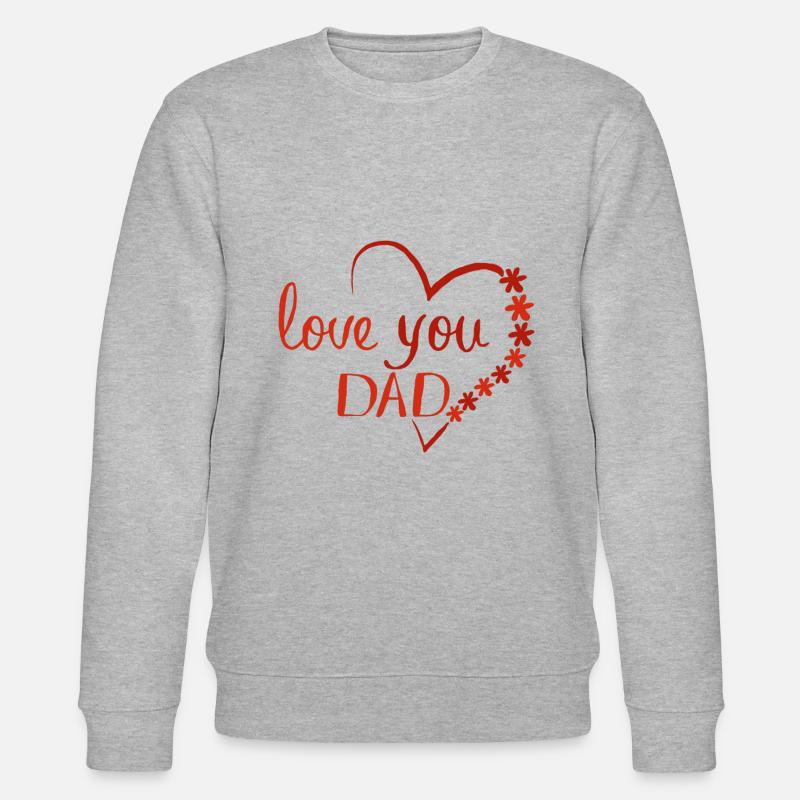 J’aime papa - Sweat bio CHANGER Stanley/Stella Unisexe - gris chiné