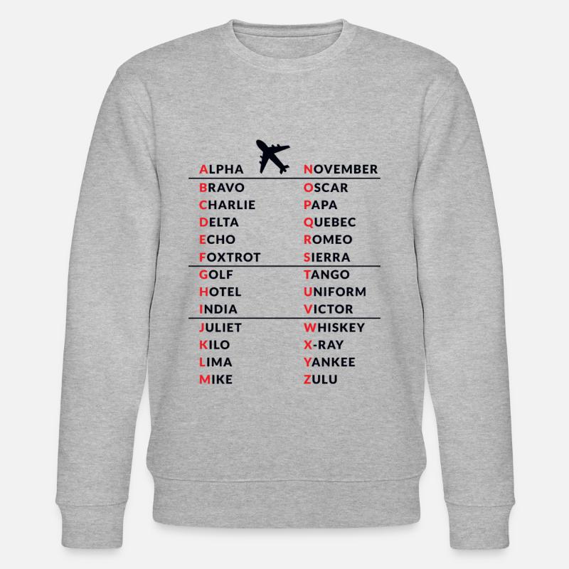 Amateur Amateurfunker Pilot Code Geschenk - Stanley/Stella Unisex Bio-Sweatshirt CHANGER  - Grau meliert
