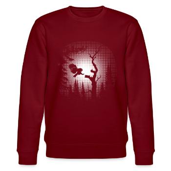 oiseau de nuit - Sweat bio CHANGER Stanley/Stella Unisexe - bordeaux - Devant - Nik (191cm) & Marisol (170cm)