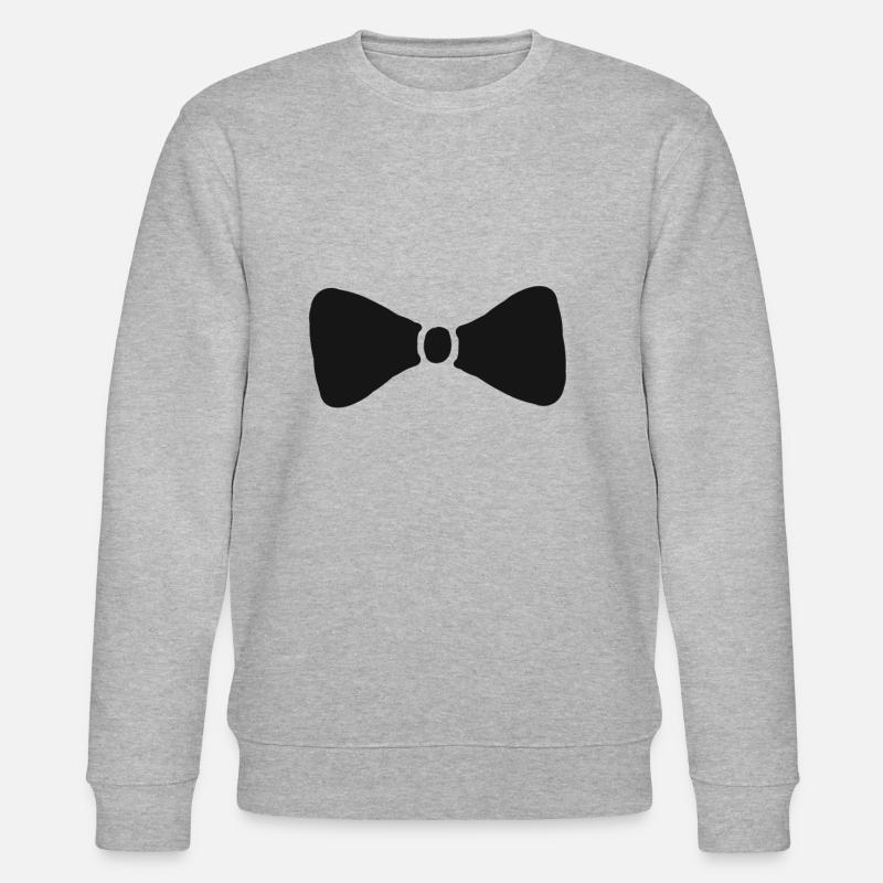 Fliege Anzug Schick Geschenk - Stanley/Stella Unisex Bio-Sweatshirt CHANGER  - Grau meliert