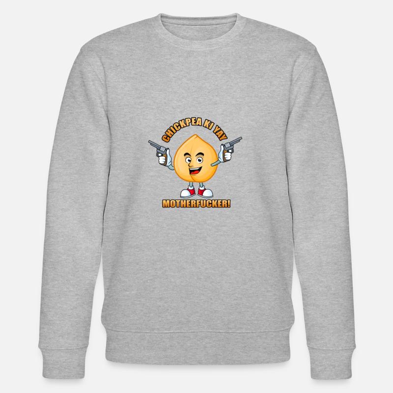 Kichererbsen Ki Yay! - Stanley/Stella Unisex Bio-Sweatshirt CHANGER  - Grau meliert