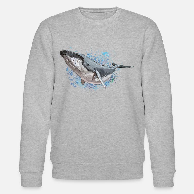 Buckelwal - Stanley/Stella Unisex Bio-Sweatshirt CHANGER  - Grau meliert