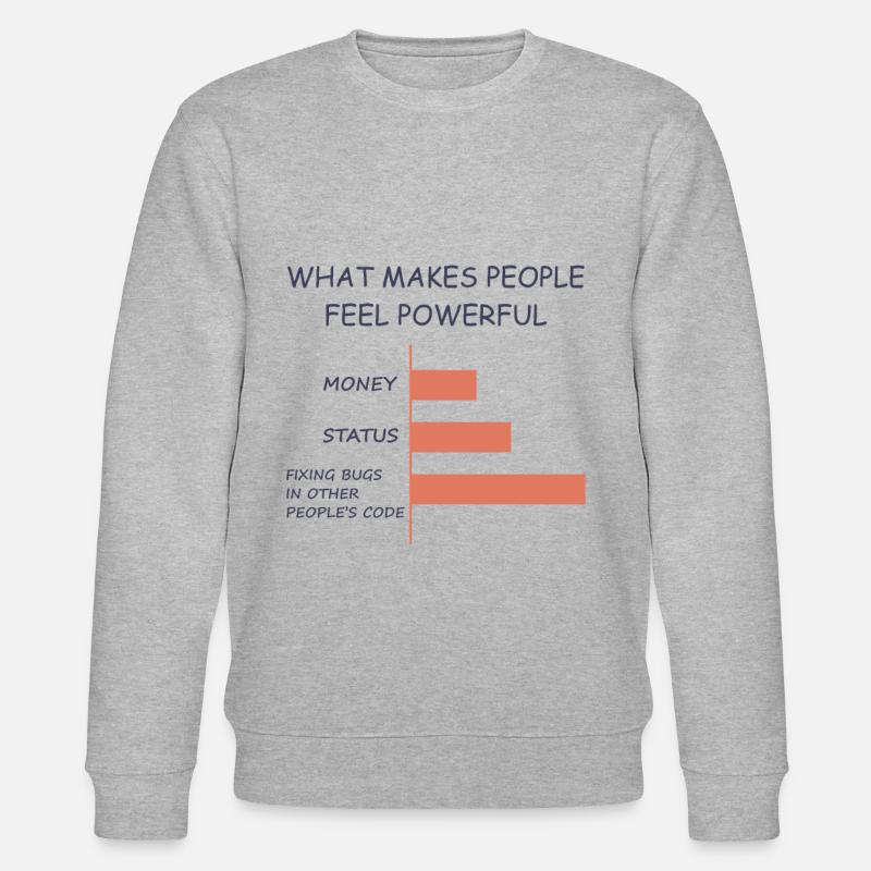 Computerprogrammierer Codierer Software Engineer Geschenk - Stanley/Stella Unisex Bio-Sweatshirt CHANGER  - Grau meliert