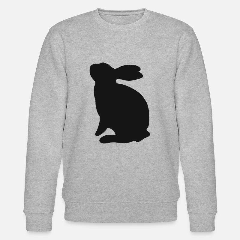 cute pet easter easter rabbits - Stanley/Stella CHANGER Unisex Organic Sweatshirt - heather grey