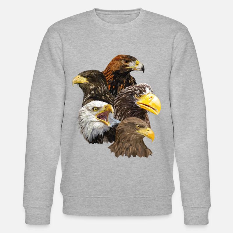 Oiseaux de proie - Sweat bio CHANGER Stanley/Stella Unisexe - gris chiné