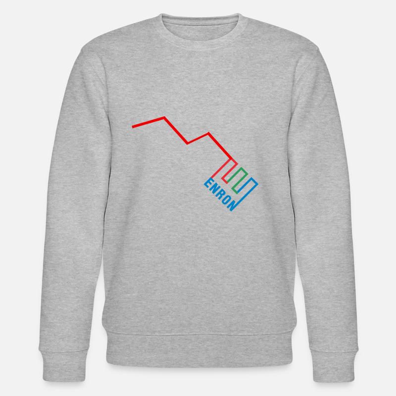 Lustige Enron - Stanley/Stella Unisex Bio-Sweatshirt CHANGER  - Grau meliert