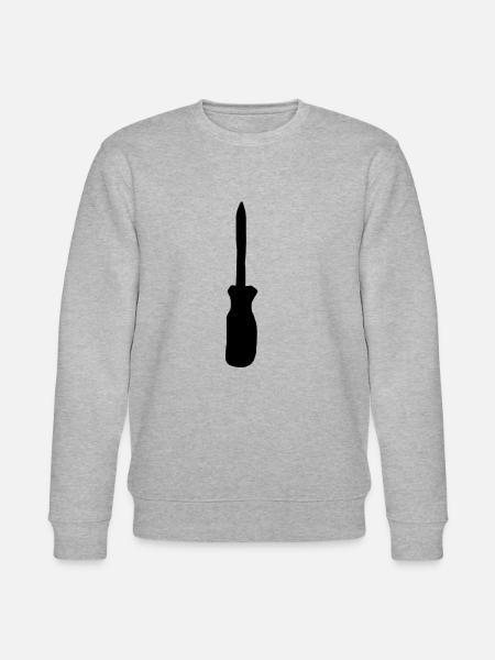 Screwdriver Tool Tools Screws - Stanley/Stella CHANGER Unisex Organic Sweatshirt - heather grey