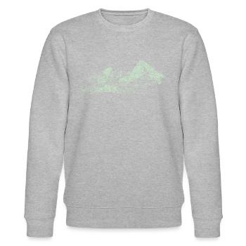 Watzmann mint - Stanley/Stella Unisex Bio-Sweatshirt CHANGER  - Grau meliert - Vorne - Nik (191cm) & Marisol (170cm)