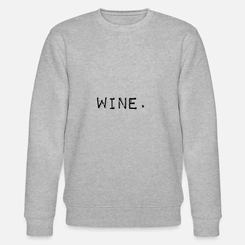 Wein-Word-Label-Maker-Stil - Stanley/Stella Unisex Bio-Sweatshirt CHANGER  - Grau meliert