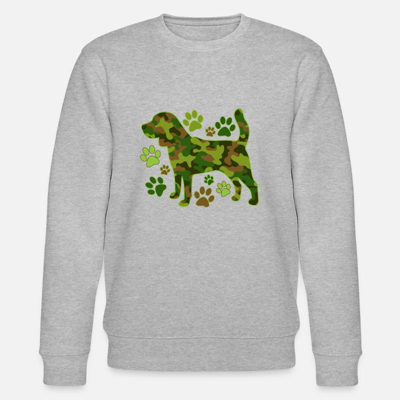 Beagle Jagdhund Tarnung - Stanley/Stella Unisex Bio-Sweatshirt CHANGER  - Grau meliert