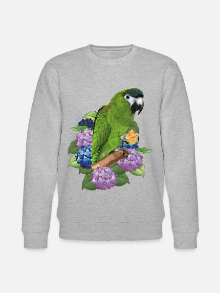 Noble Macaw - Stanley/Stella CHANGER Unisex Organic Sweatshirt - heather grey