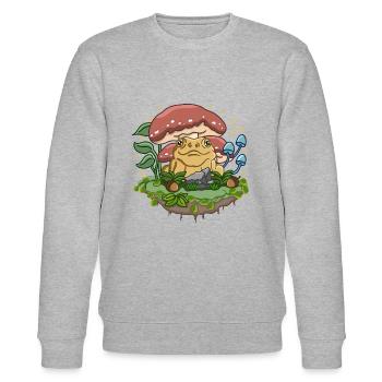 A Piece of Cottagecore - Stanley/Stella CHANGER Unisex Organic Sweatshirt - heather grey - Front - Nik (191cm) & Marisol (170cm)