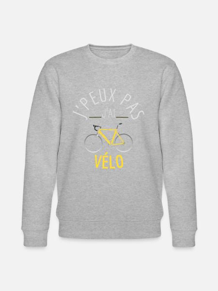 J'Peux Pas J'Ai Vélo - Sweat bio CHANGER Stanley/Stella Unisexe - gris chiné