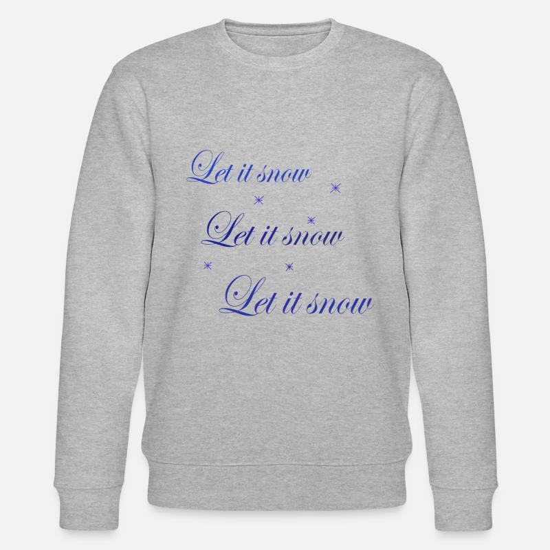 Let it snow 2 - Stanley/Stella Unisex Bio-Sweatshirt CHANGER  - Grau meliert
