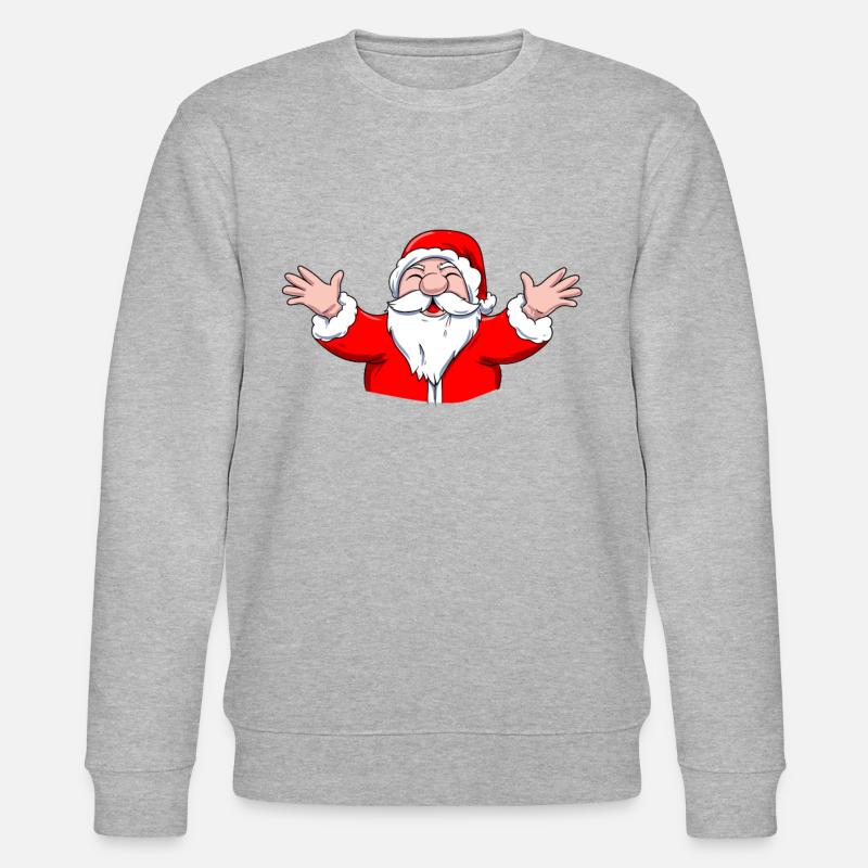 Weihnachtsmann Xmas - Stanley/Stella Unisex Bio-Sweatshirt CHANGER  - Grau meliert