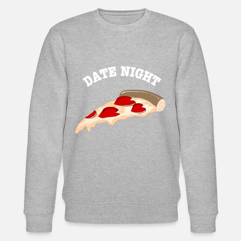 Pizza Date de nuit - Sweat bio CHANGER Stanley/Stella Unisexe - gris chiné