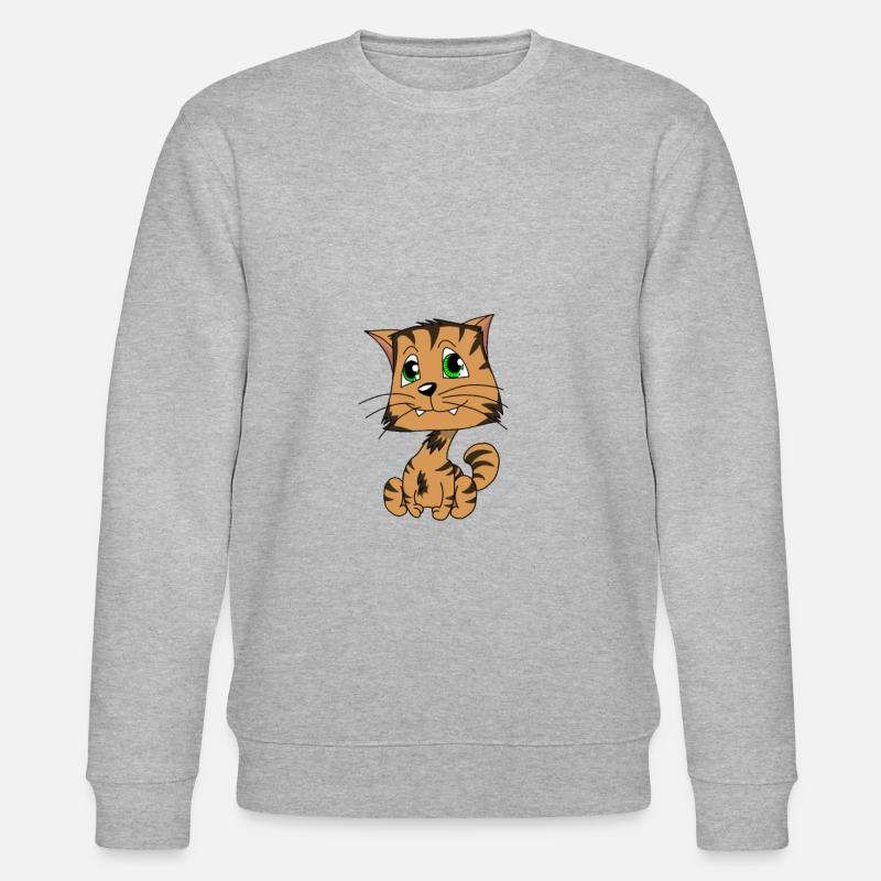 doux chat tabby - Sweat bio CHANGER Stanley/Stella Unisexe - gris chiné