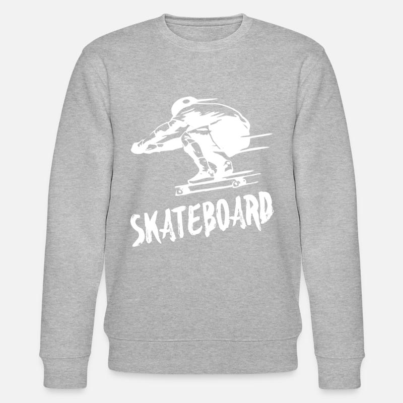 skateboard - Sweat bio CHANGER Stanley/Stella Unisexe - gris chiné