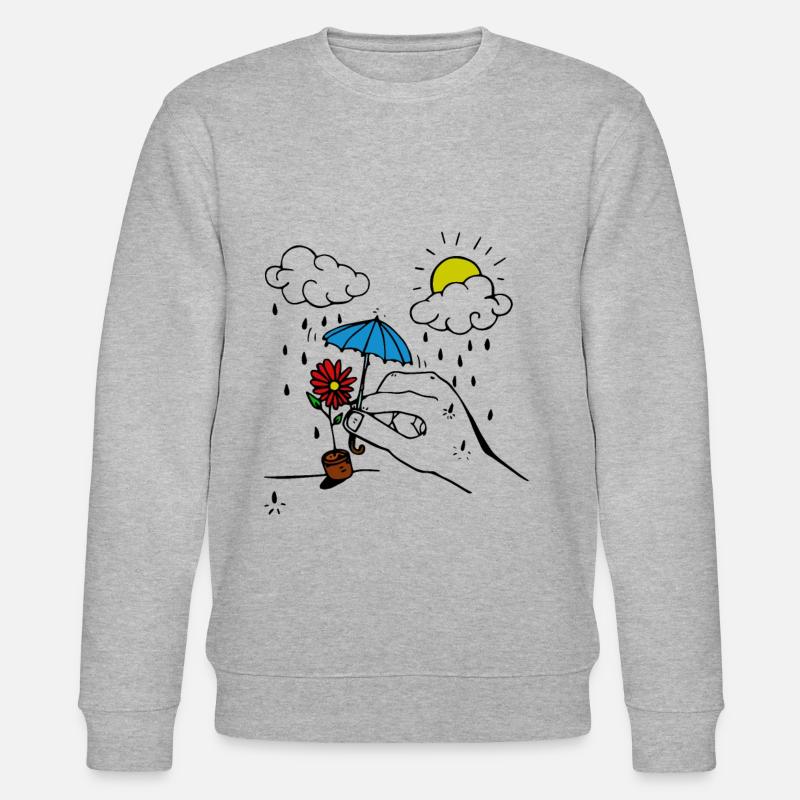 Rain - Stanley/Stella CHANGER Unisex Organic Sweatshirt - heather grey