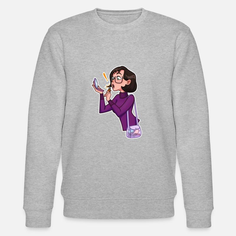 Tech lipstick by TechPrincess - Stanley/Stella CHANGER Unisex Organic Sweatshirt - heather grey