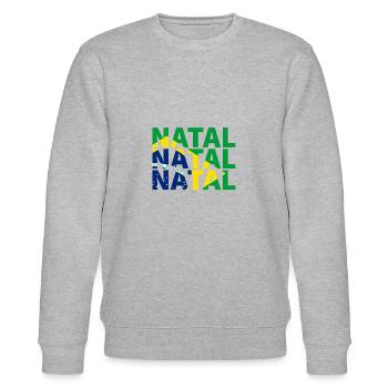 NATAL Brésil - Sweat bio CHANGER Stanley/Stella Unisexe - gris chiné - Devant - Nik (191cm) & Marisol (170cm)