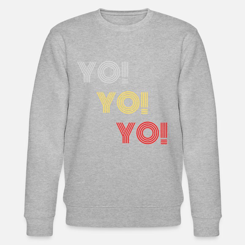 YO! - Stanley/Stella Unisex Bio-Sweatshirt CHANGER  - Grau meliert