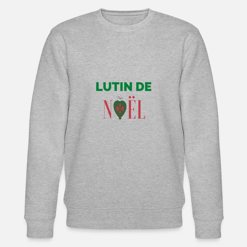 Lutin de noël - Sweat bio CHANGER Stanley/Stella Unisexe - gris chiné