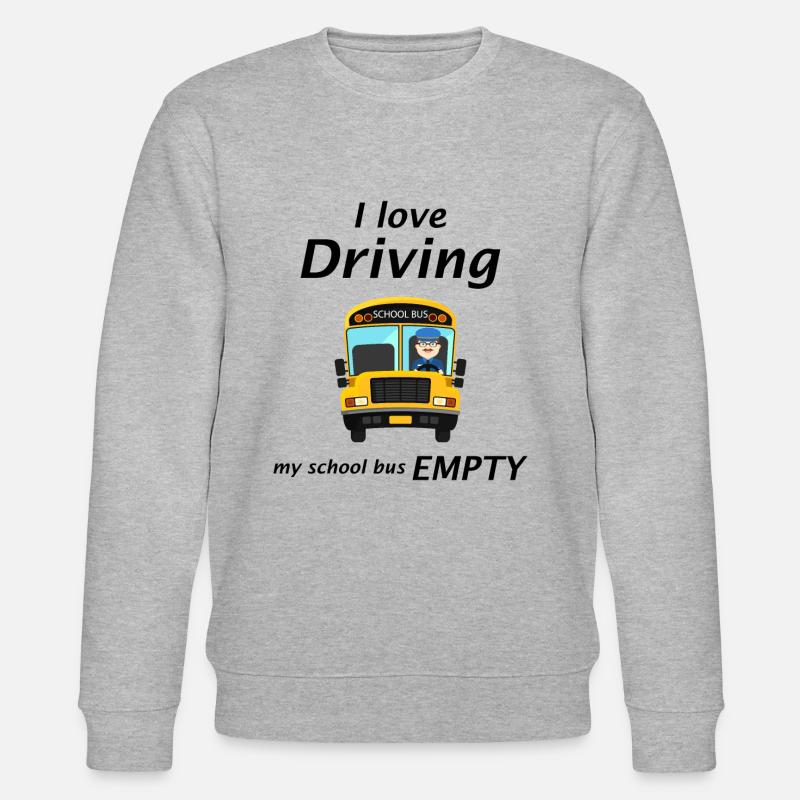 Schulbusfahrer lustiges Geschenk - Stanley/Stella Unisex Bio-Sweatshirt CHANGER - Grau meliert