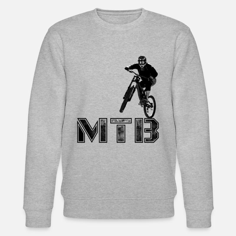 MTB Mountainbiking Geschenk - Stanley/Stella Unisex Bio-Sweatshirt CHANGER  - Grau meliert