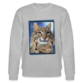 Lynx - Stanley/Stella CHANGER Unisex Organic Sweatshirt - heather grey - Front - Nik (191cm) & Marisol (170cm)
