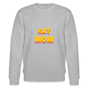 CatMom - Stanley/Stella Unisex Bio-Sweatshirt CHANGER  - Grau meliert - Vorne - Nik (191cm) & Marisol (170cm)