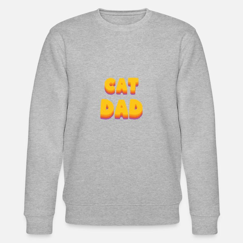 CatDad - Stanley/Stella Unisex Bio-Sweatshirt CHANGER  - Grau meliert