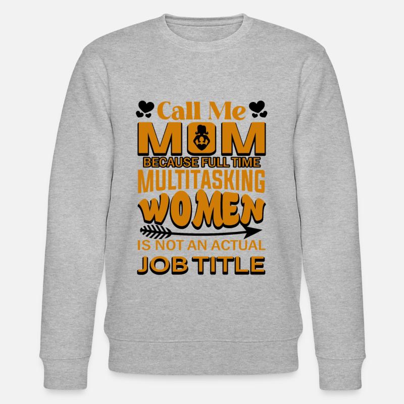 Mutter Multitasking - Stanley/Stella Unisex Bio-Sweatshirt CHANGER  - Grau meliert