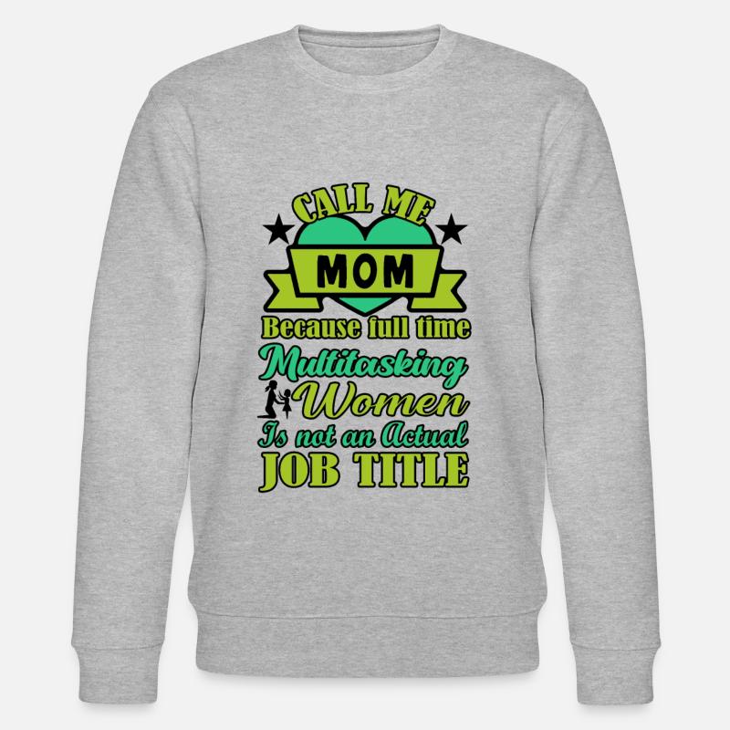 Mutter Multitasking - Stanley/Stella Unisex Bio-Sweatshirt CHANGER  - Grau meliert